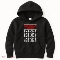 Baseball Math Operation Double Play Mathematician Kids Hoodie thumb 0