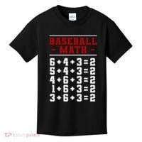 Baseball Math Operation Double Play Mathematician Kids T-Shirt thumb 0