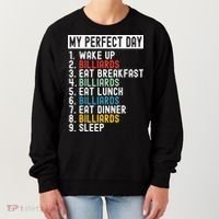 Billiards My Perfect Day Billiards Dad Gift For Father’s Day Women's Sweatshirt thumb 0