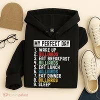 Billiards My Perfect Day Billiards Dad Gift For Father’s Day Hoodie thumb 4
