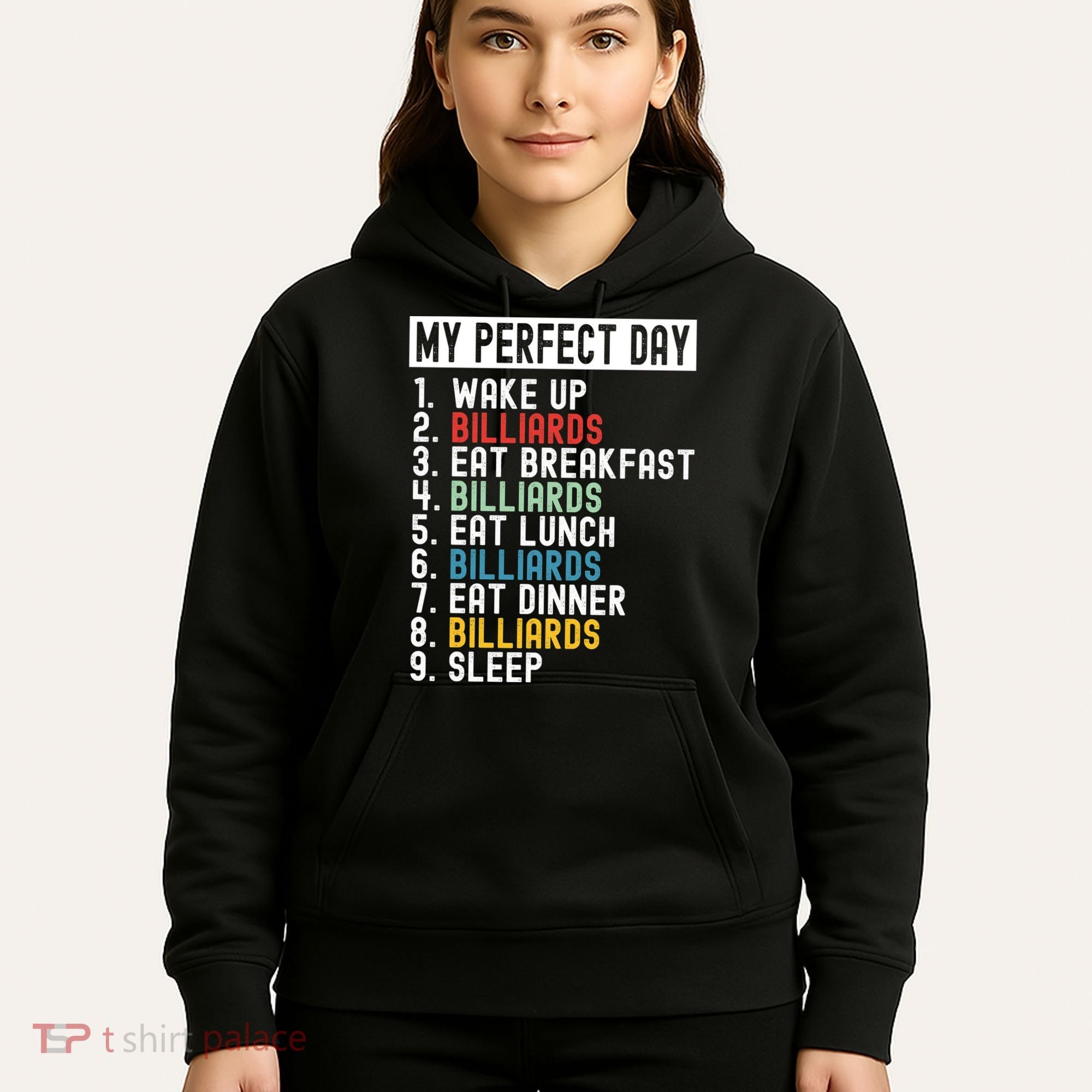 Billiards My Perfect Day Billiards Dad Gift For Father’s Day Hoodie