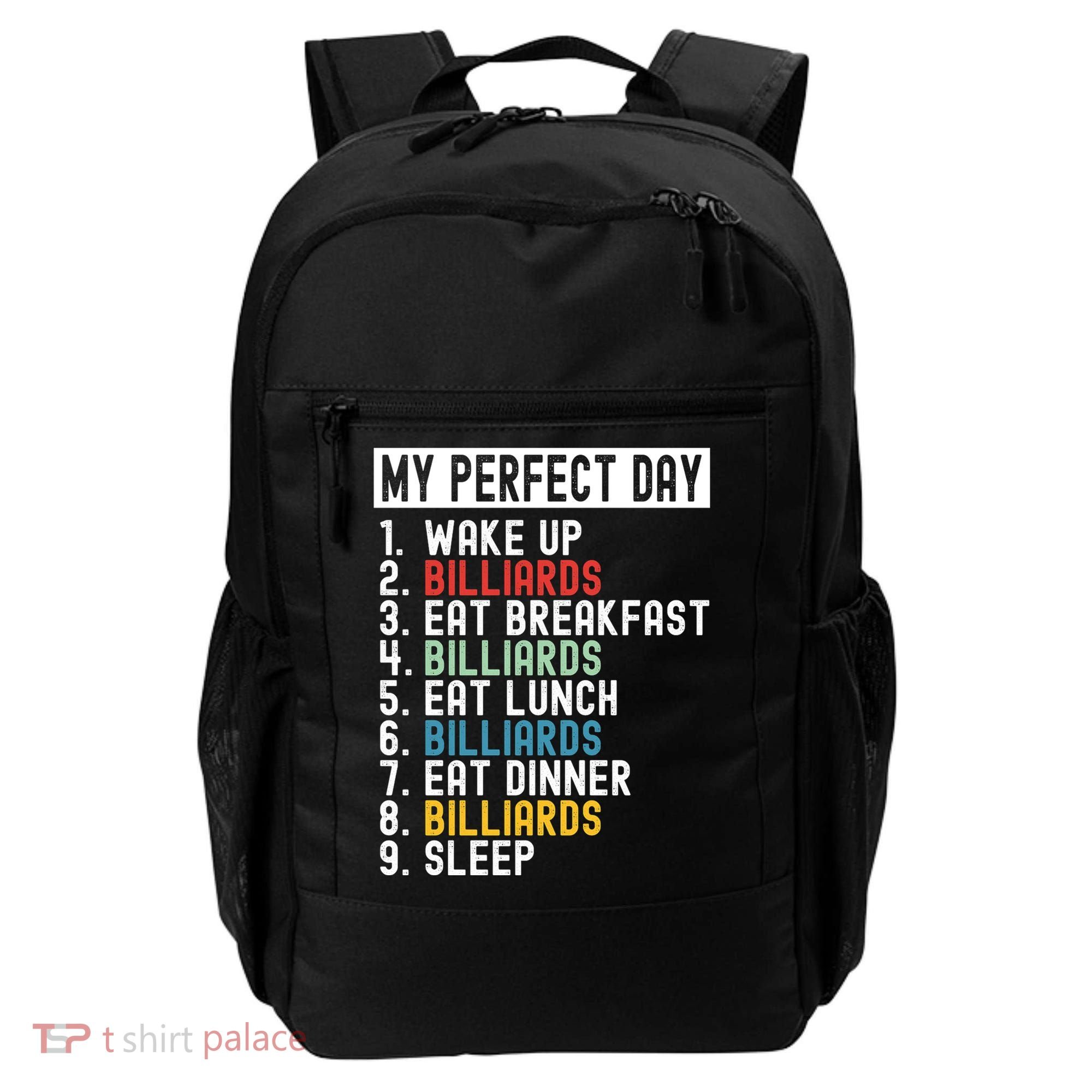 Billiards My Perfect Day Billiards Dad Gift For Father’s Day Backpack