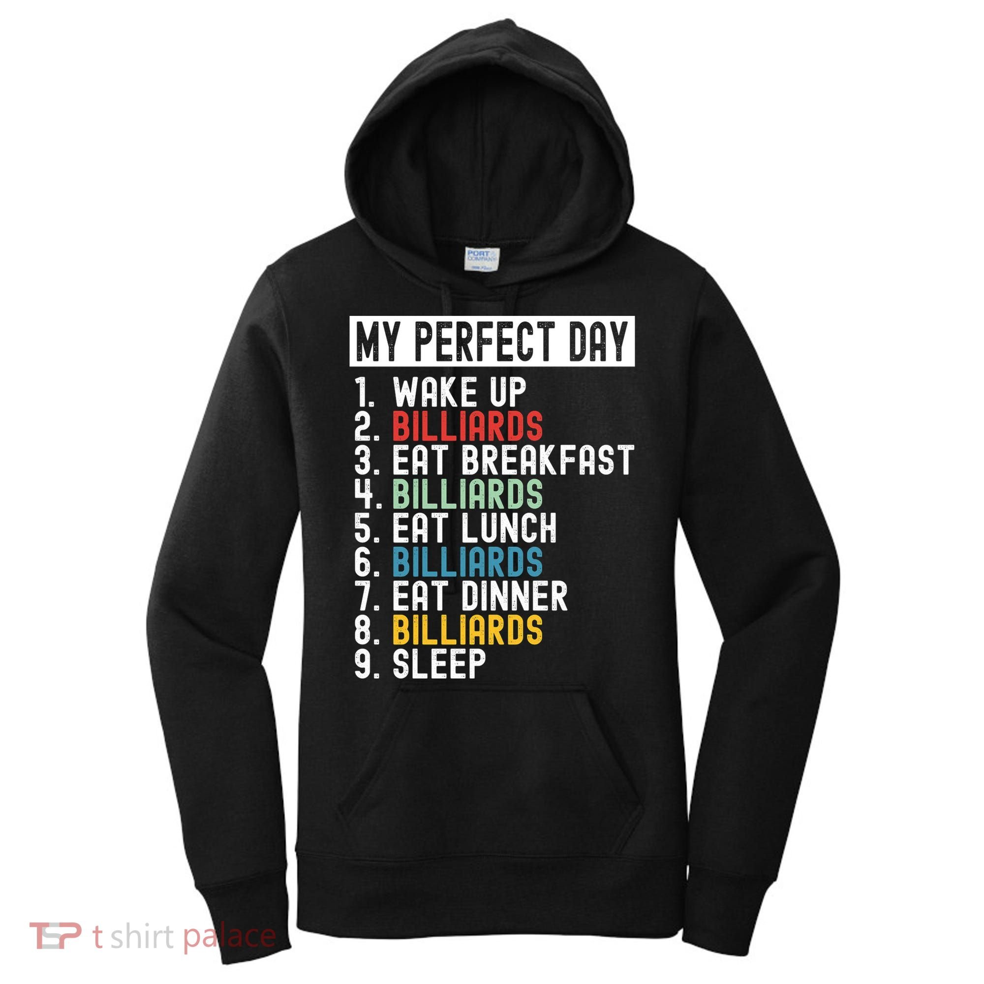 Billiards My Perfect Day Billiards Dad Gift For Father’s Day Women's Hoodie