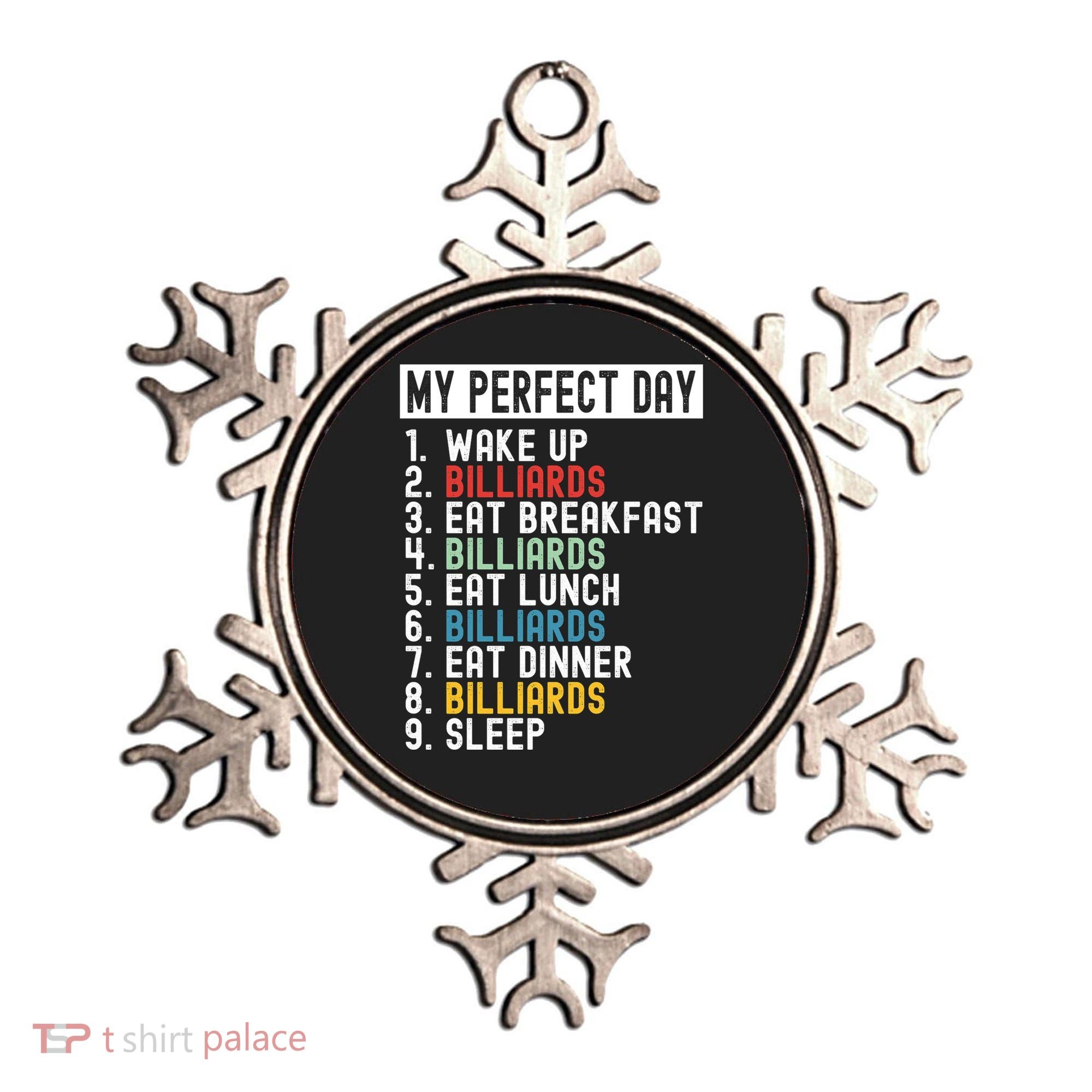 Billiards My Perfect Day Billiards Dad Gift For Father’s Day Ornament