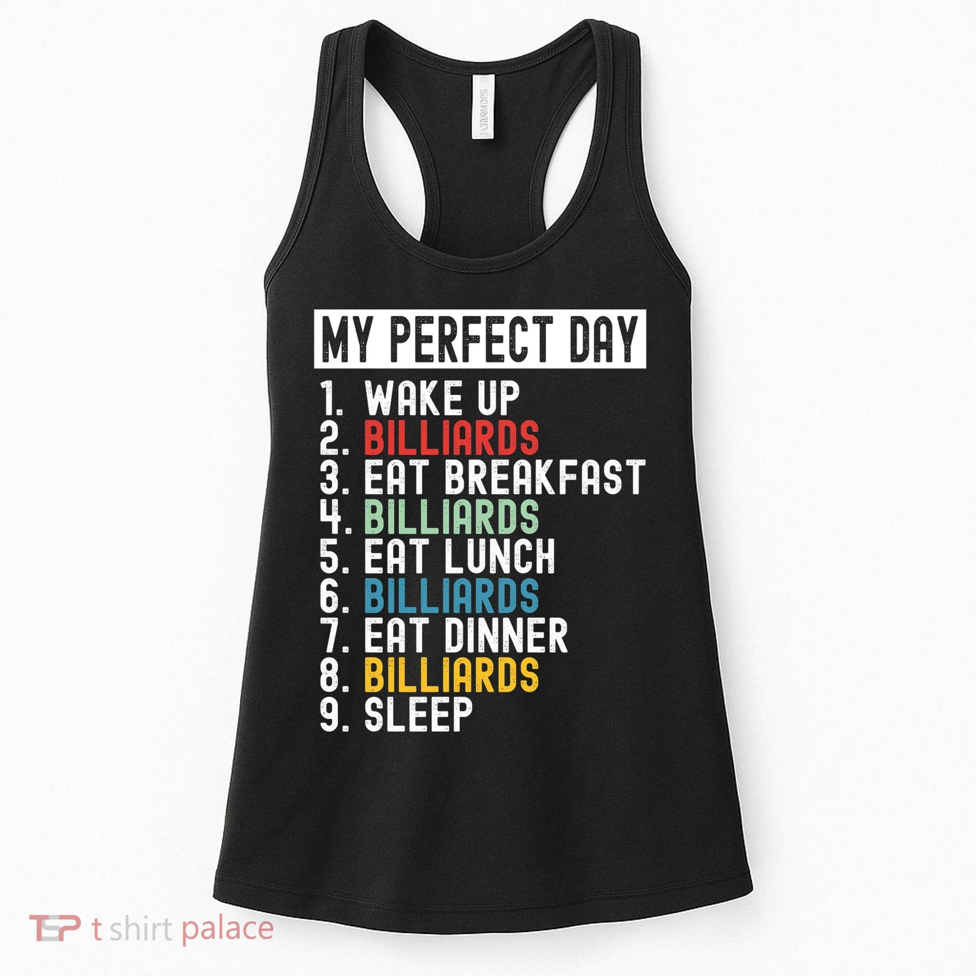 Billiards My Perfect Day Billiards Dad Gift For Father’s Day Women's Tank Top