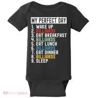 Billiards My Perfect Day Billiards Dad Gift For Father’s Day Baby Bodysuit thumb 0