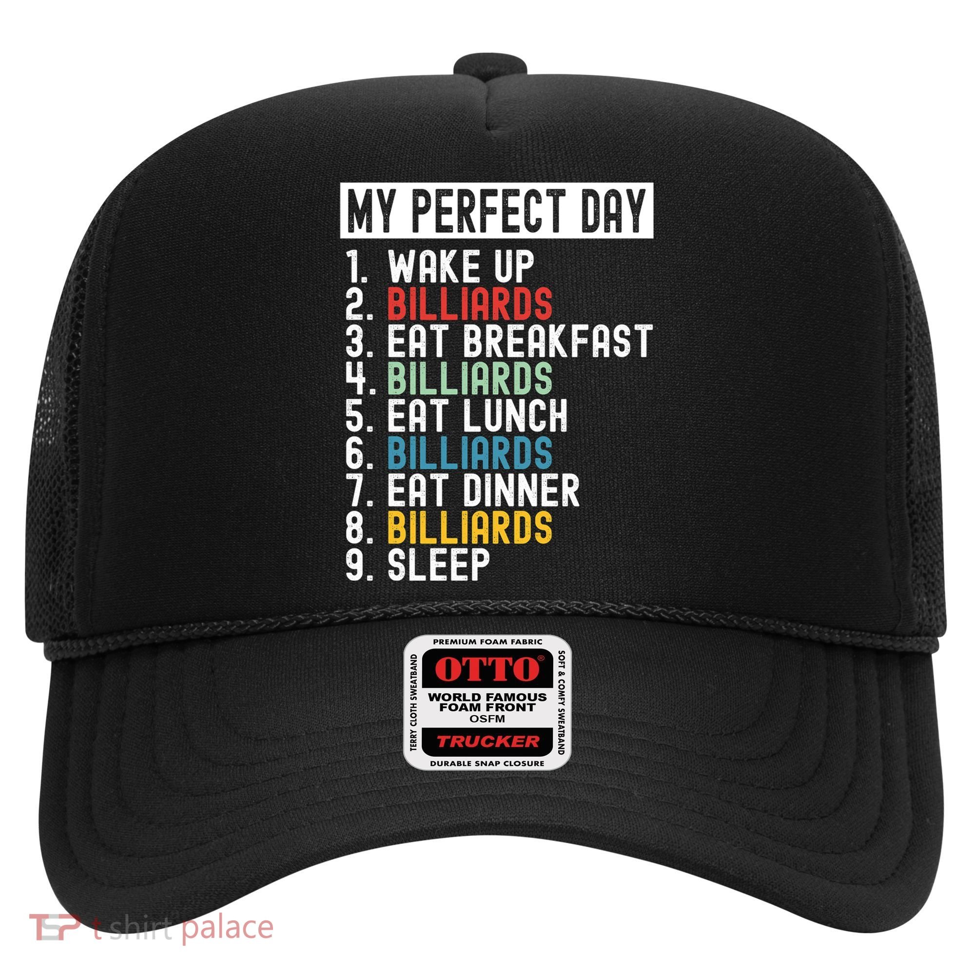 Billiards My Perfect Day Billiards Dad Gift For Father’s Day Hat