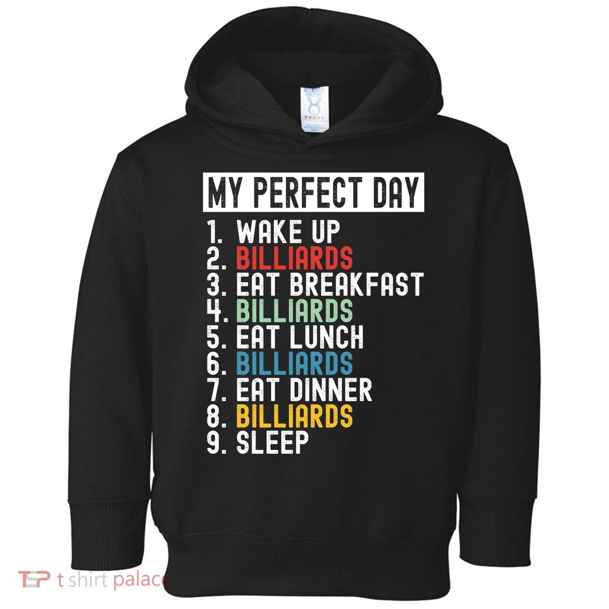Billiards My Perfect Day Billiards Dad Gift For Father’s Day Toddler Hoodie