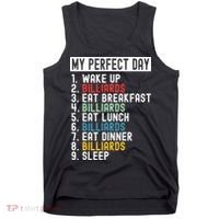 Billiards My Perfect Day Billiards Dad Gift For Father’s Day Tank Top thumb 0