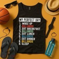 Billiards My Perfect Day Billiards Dad Gift For Father’s Day Tank Top thumb 4