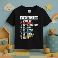 Billiards My Perfect Day Billiards Dad Gift For Father’s Day Toddler T-Shirt thumb 3