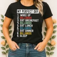 Billiards My Perfect Day Billiards Dad Gift For Father’s Day Women's T-Shirt thumb 2