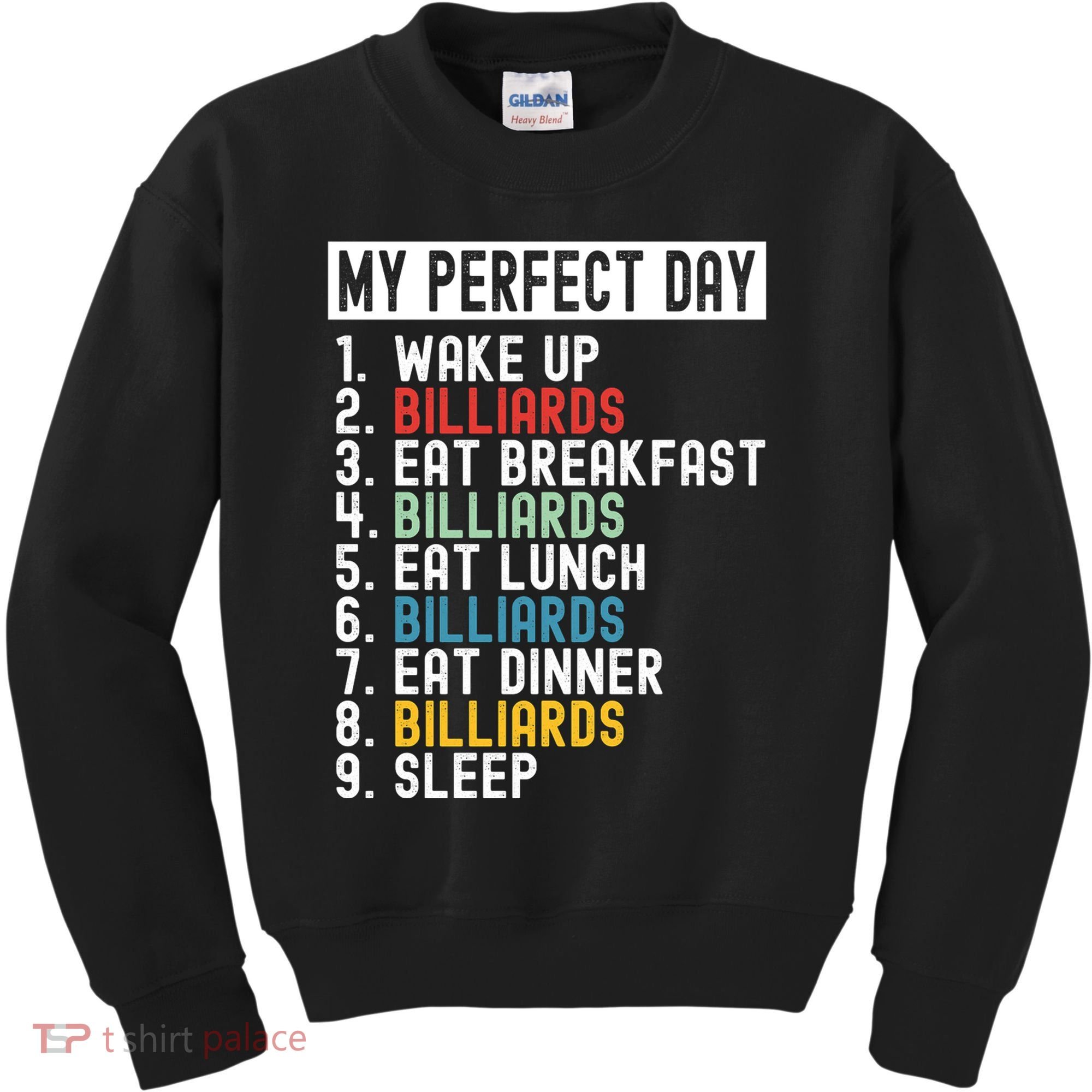 Billiards My Perfect Day Billiards Dad Gift For Father’s Day Kids Sweatshirt