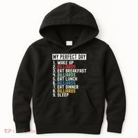 Billiards My Perfect Day Billiards Dad Gift For Father’s Day Kids Hoodie thumb 0