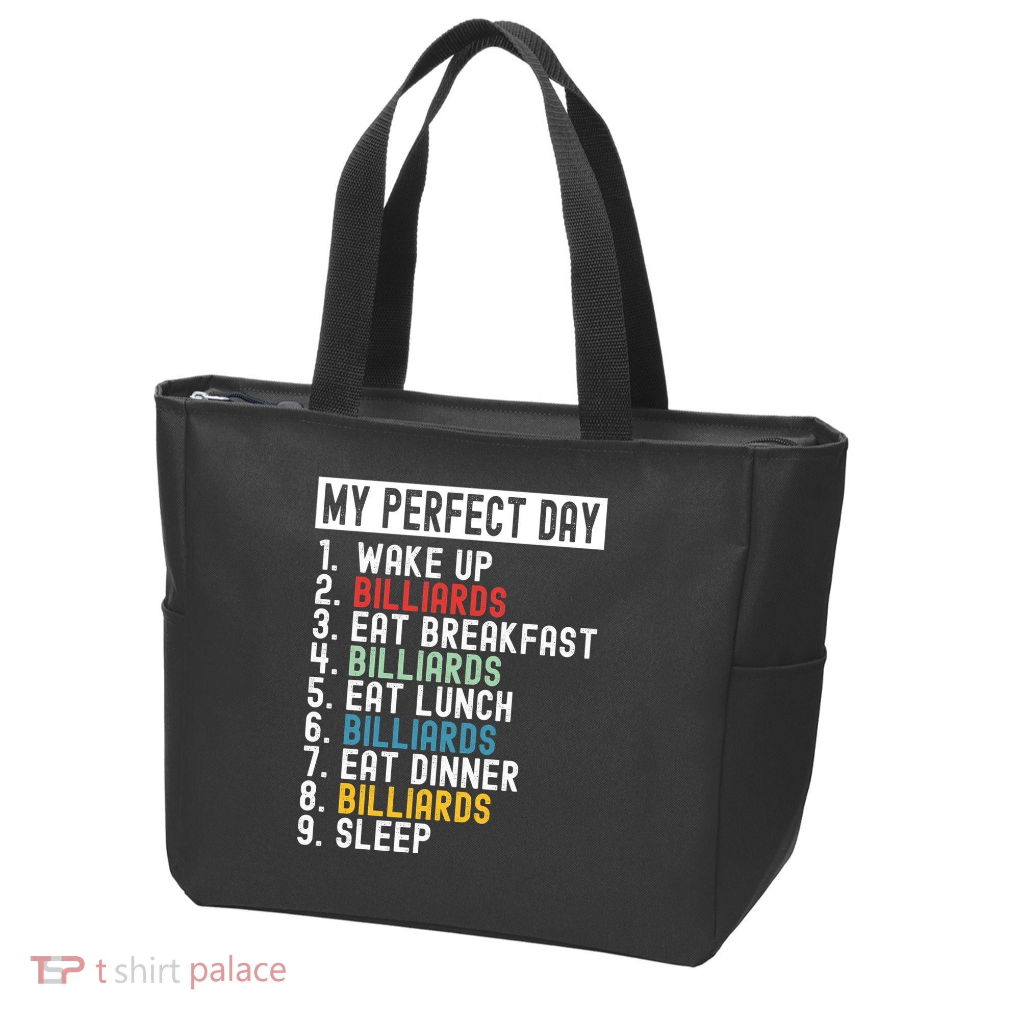 Billiards My Perfect Day Billiards Dad Gift For Father’s Day Tote Bag