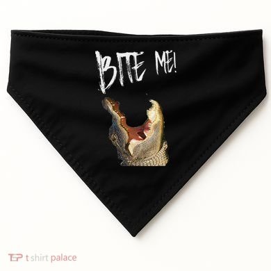 Bite Me! Printed Alligator Vintage USA-Made Doggie Bandana