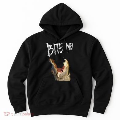 Bite Me! Printed Alligator Vintage Hoodie