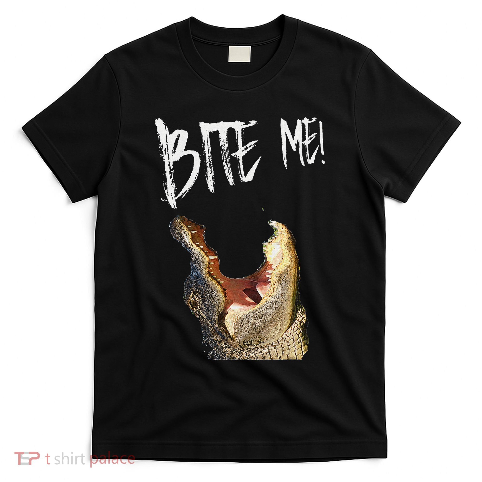 Bite Me! Printed Alligator Vintage T-Shirt