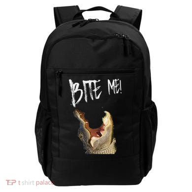 Bite Me! Printed Alligator Vintage Backpack