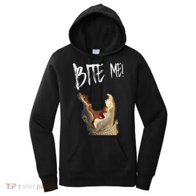Bite Me! Printed Alligator Vintage Women's Hoodie