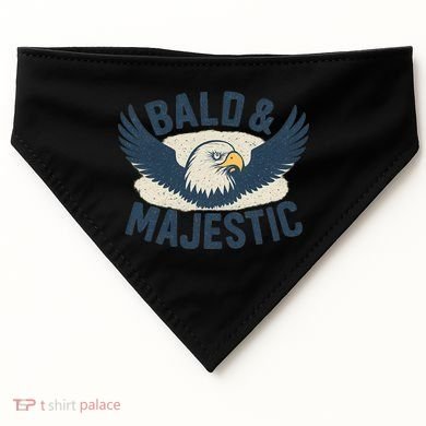 Bald & Majestic - Perfect Gift for Dads USA-Made Doggie Bandana