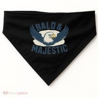 Bald & Majestic - Perfect Gift for Dads USA-Made Doggie Bandana thumb 0