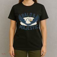 Bald & Majestic - Perfect Gift for Dads T-Shirt thumb 4