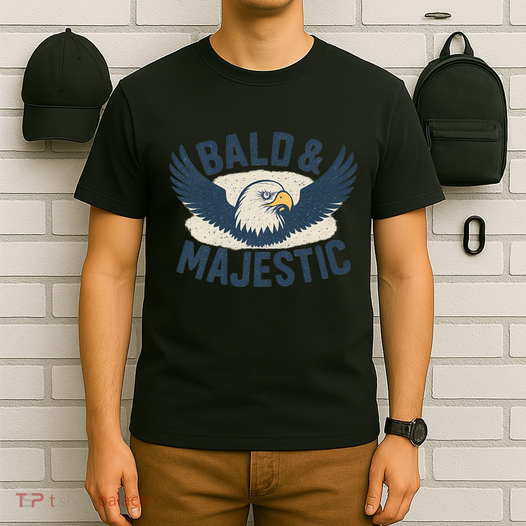 Bald & Majestic - Perfect Gift for Dads T-Shirt