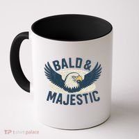 Bald & Majestic - Perfect Gift for Dads Coffee Mug thumb 0
