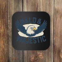Bald & Majestic - Perfect Gift for Dads Coaster thumb 0