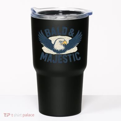 Bald & Majestic - Perfect Gift for Dads Tumbler