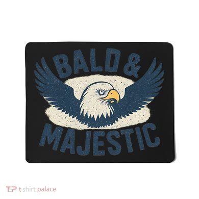 Bald & Majestic - Perfect Gift for Dads Mousepad