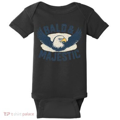 Bald & Majestic - Perfect Gift for Dads Baby Bodysuit