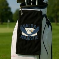 Bald & Majestic - Perfect Gift for Dads Golf Towel thumb 2