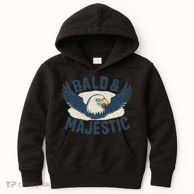 Bald & Majestic - Perfect Gift for Dads Kids Hoodie