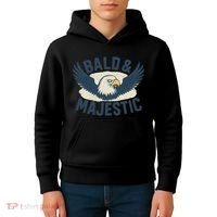 Bald & Majestic - Perfect Gift for Dads Kids Hoodie thumb 4