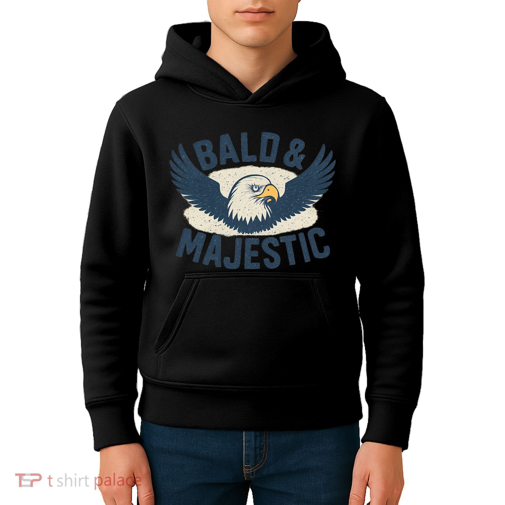 Bald & Majestic - Perfect Gift for Dads Kids Hoodie
