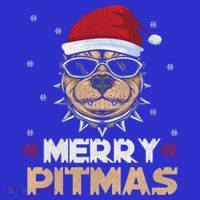 Backprint Merry Pitmas Pitbull Christmas Hat Gift Toddler Hoodie thumb 2