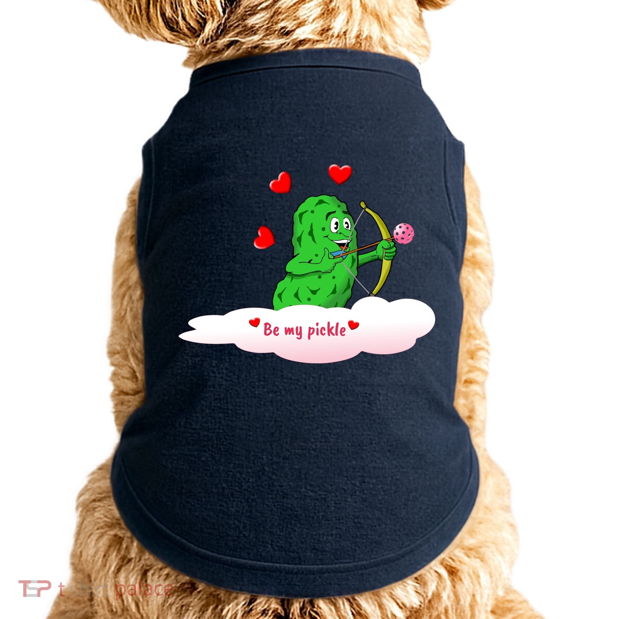 Be My Pickle, Fun Pickleball, Valentines Day Pickleball Doggie Tank