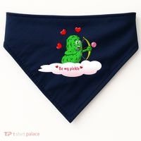 Be My Pickle, Fun Pickleball, Valentines Day Pickleball USA-Made Doggie Bandana thumb 0