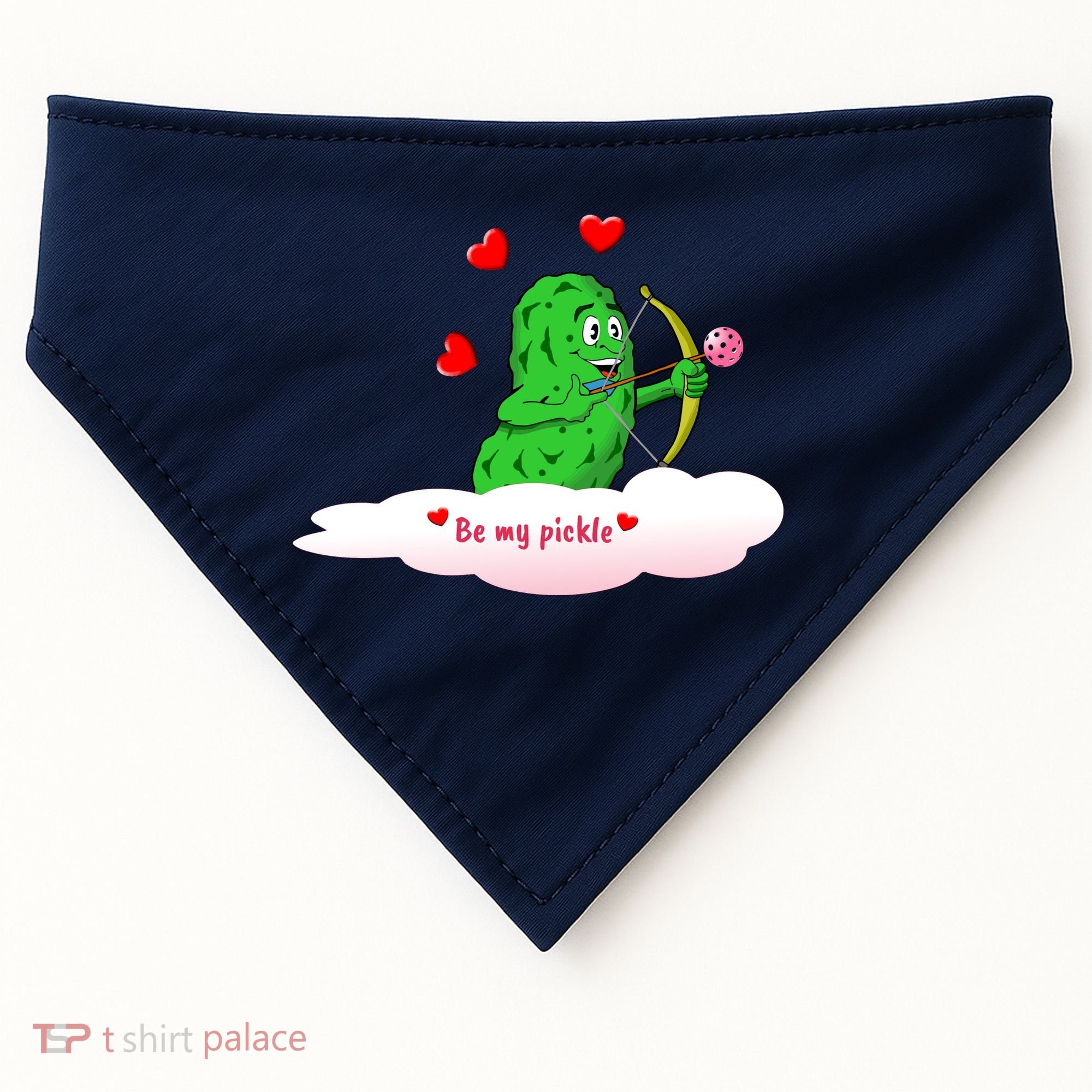 Be My Pickle, Fun Pickleball, Valentines Day Pickleball USA-Made Doggie Bandana