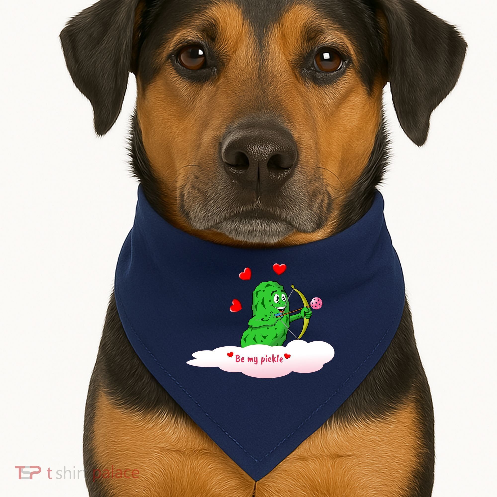 Be My Pickle, Fun Pickleball, Valentines Day Pickleball USA-Made Doggie Bandana