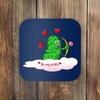 Be My Pickle, Fun Pickleball, Valentines Day Pickleball Coaster thumb 0