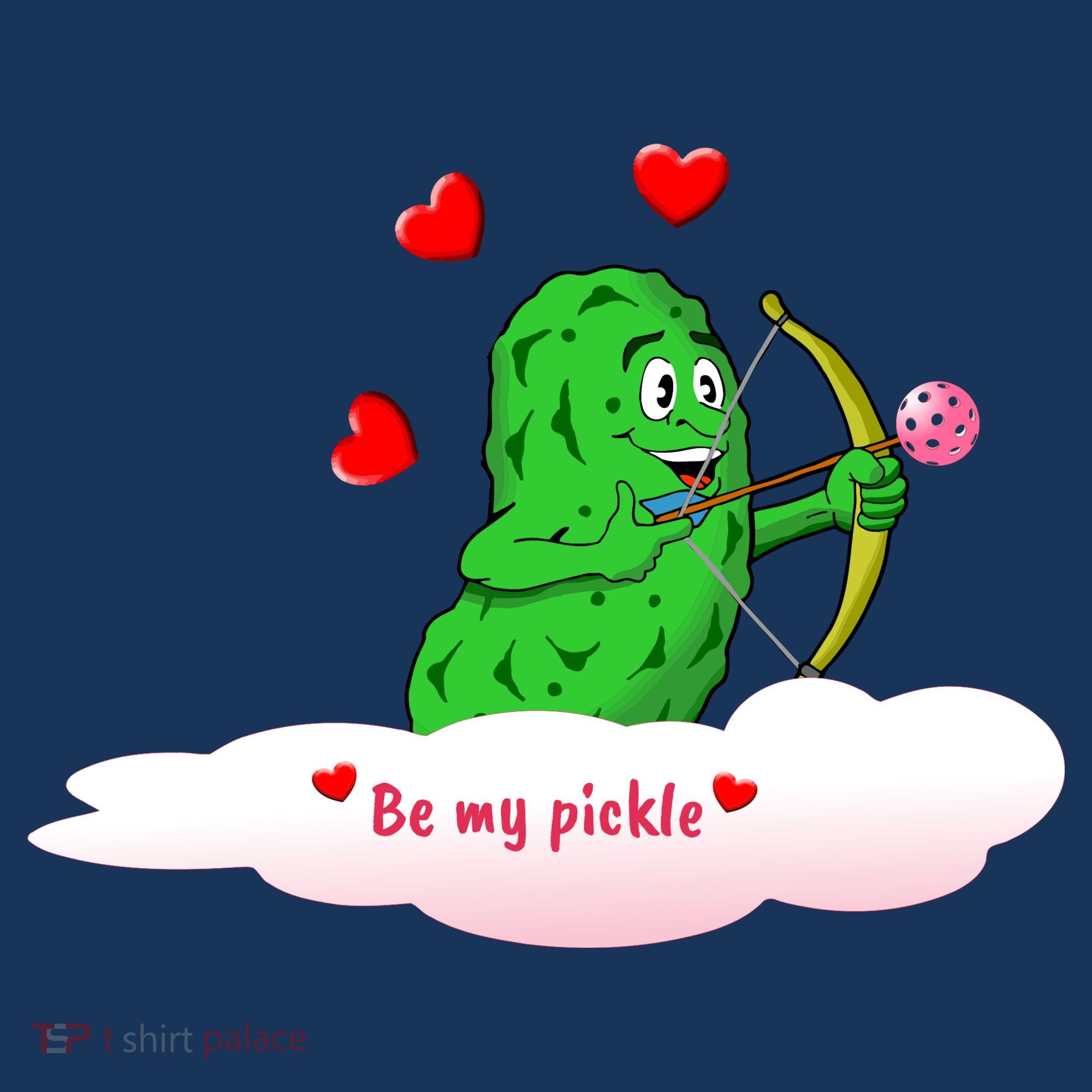 Be My Pickle, Fun Pickleball, Valentines Day Pickleball Women's Hoodie