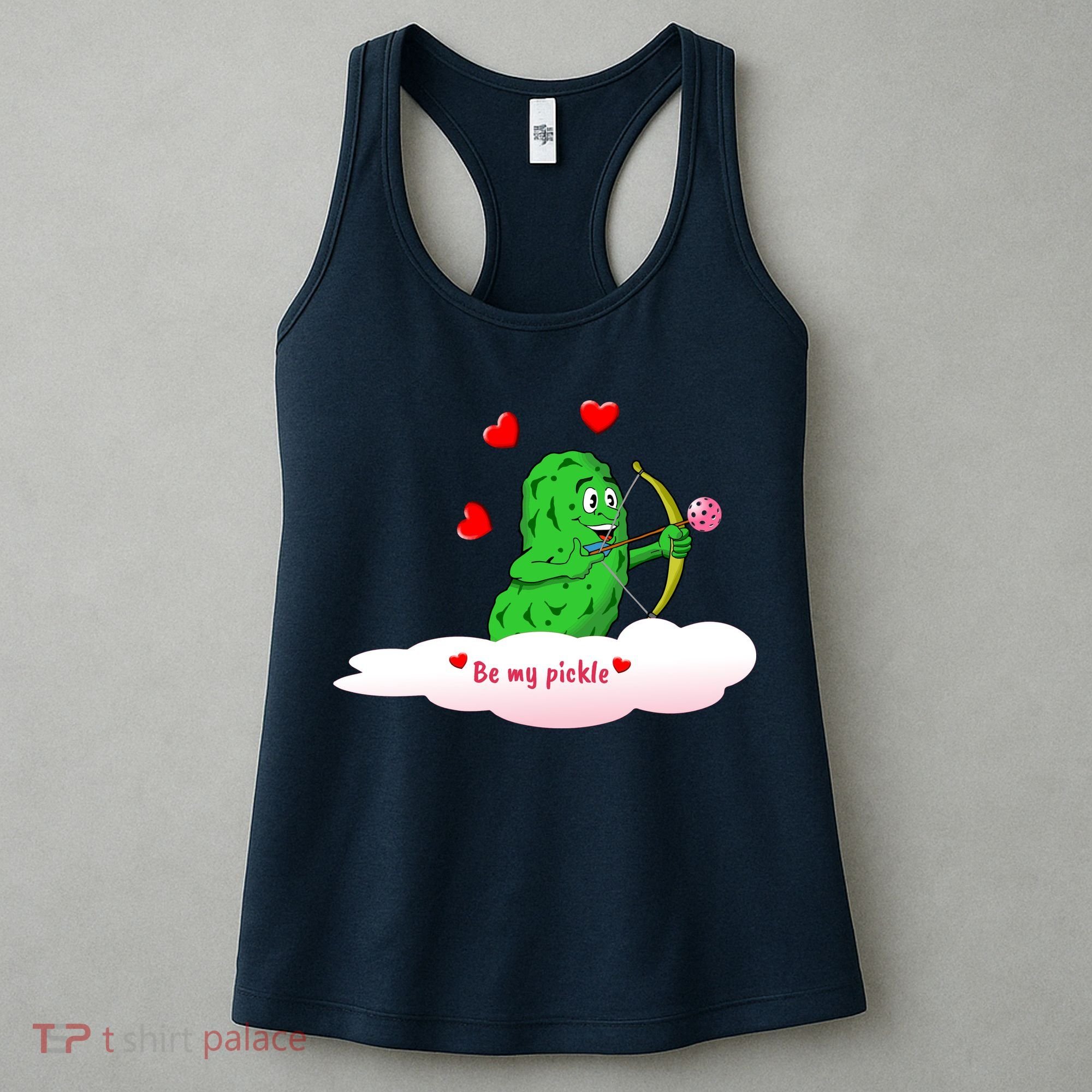 Be My Pickle, Fun Pickleball, Valentines Day Pickleball Women's Tank Top