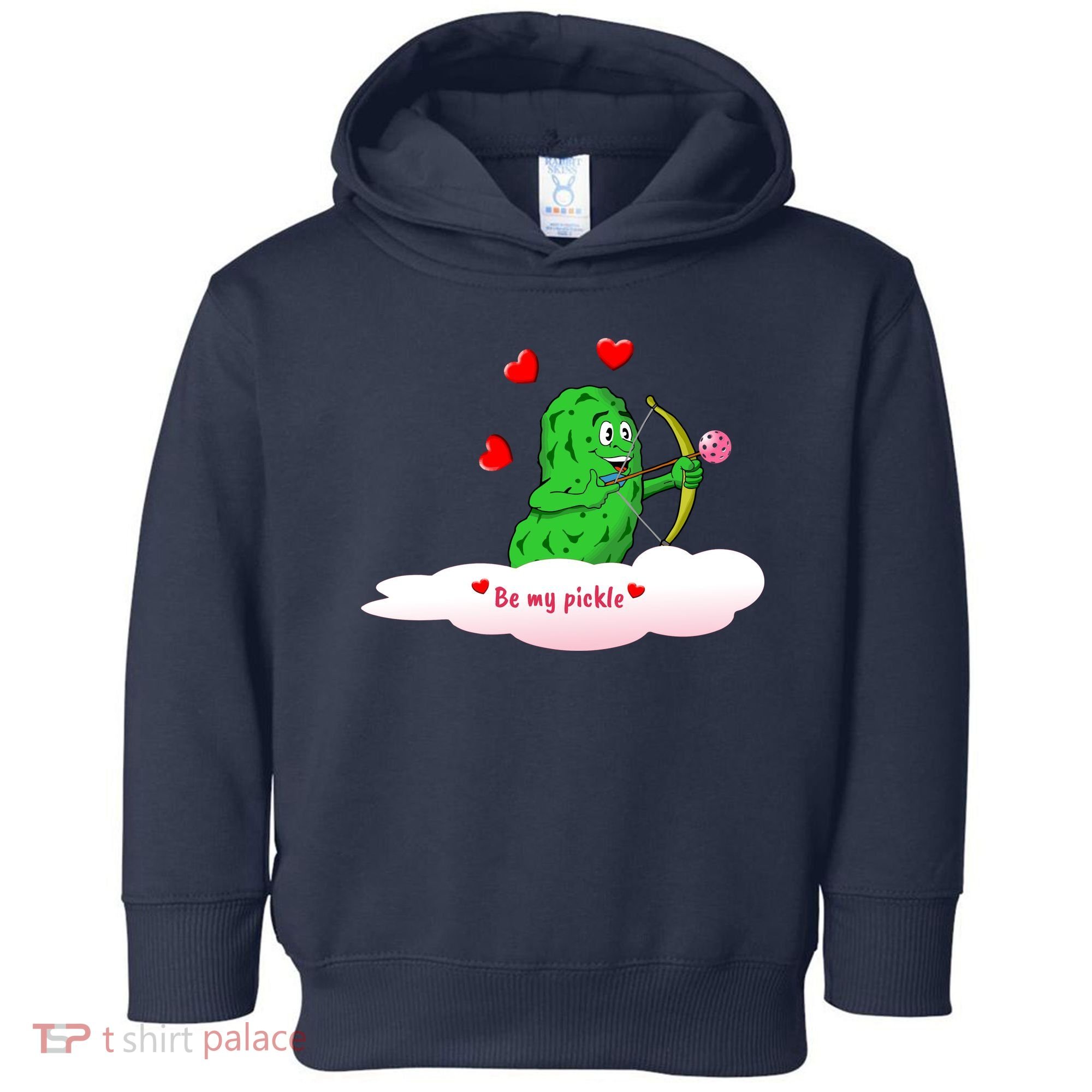 Be My Pickle, Fun Pickleball, Valentines Day Pickleball Toddler Hoodie