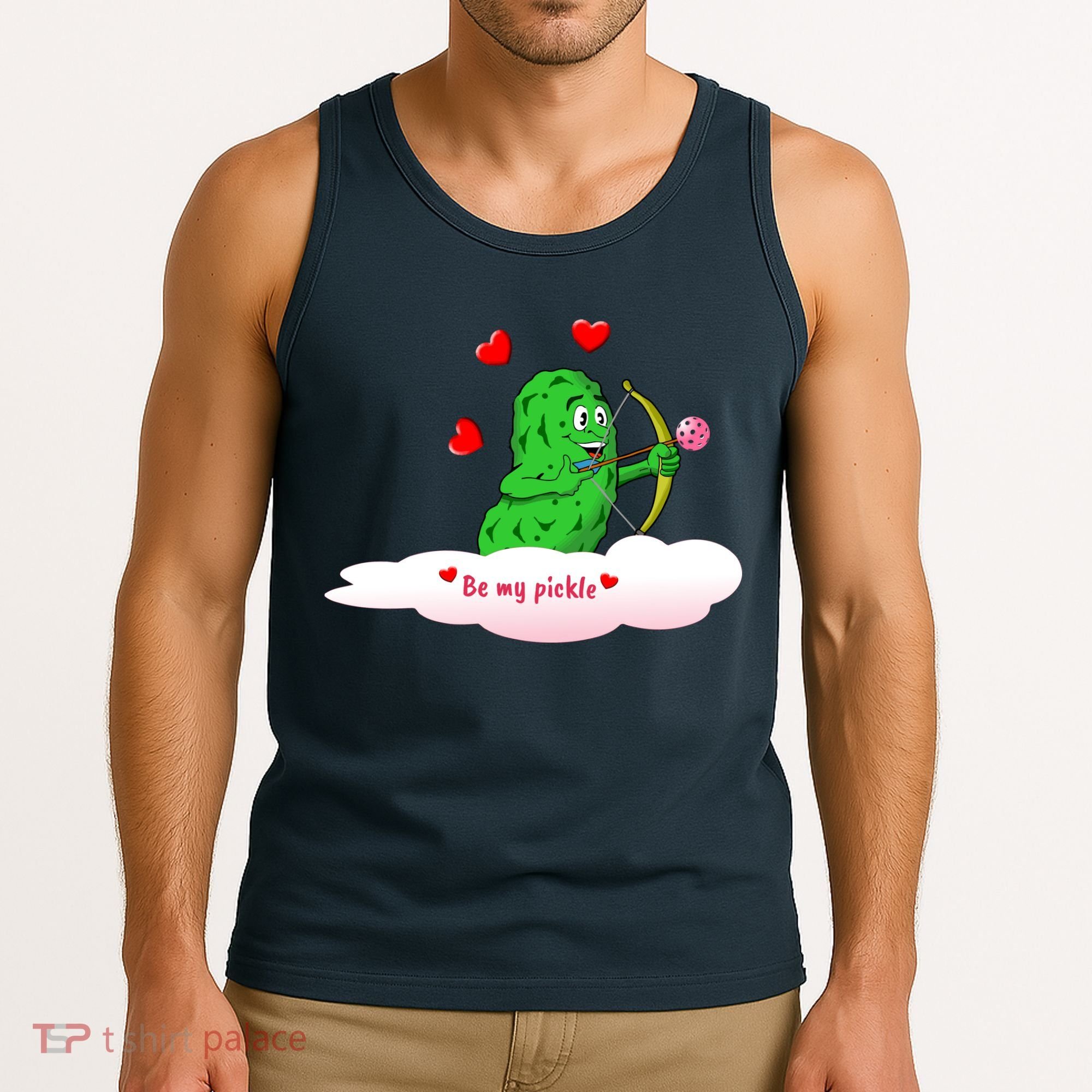 Be My Pickle, Fun Pickleball, Valentines Day Pickleball Tank Top