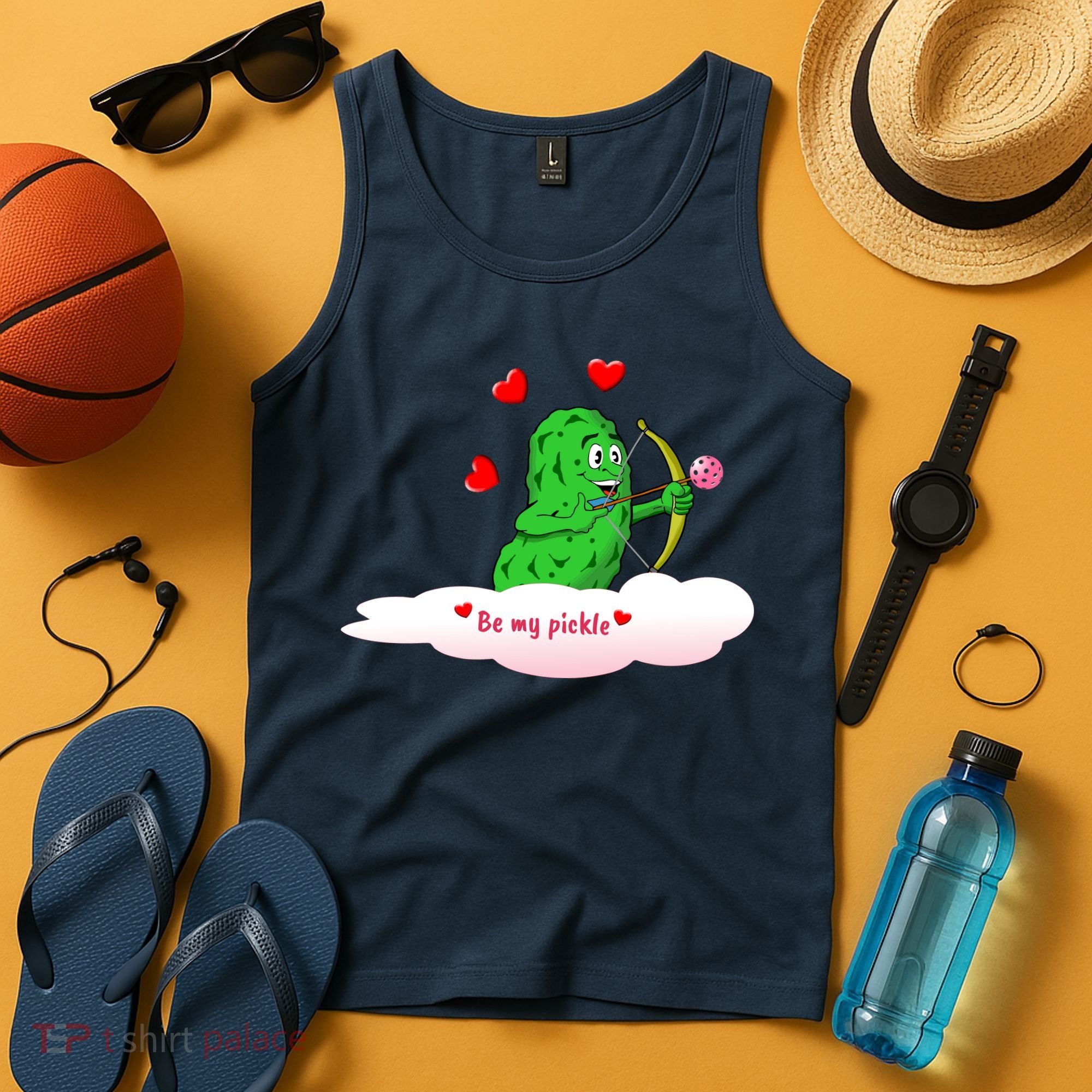 Be My Pickle, Fun Pickleball, Valentines Day Pickleball Tank Top