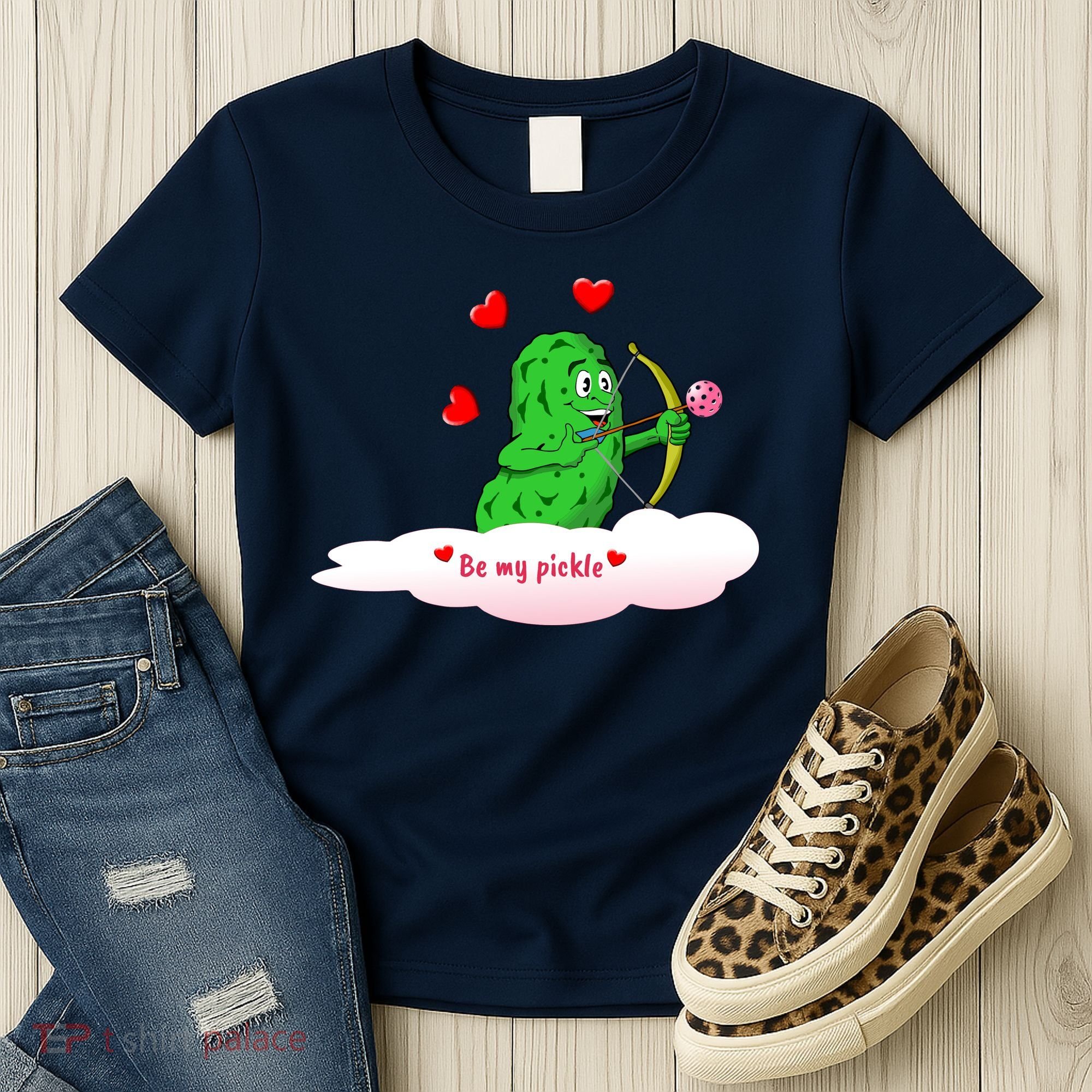 Be My Pickle, Fun Pickleball, Valentines Day Pickleball Women's T-Shirt