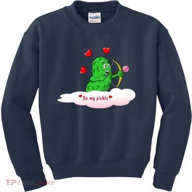 Be My Pickle, Fun Pickleball, Valentines Day Pickleball Kids Sweatshirt